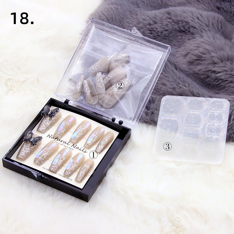 Elegant Pre-Designed Press-On Nail Set Stornfield