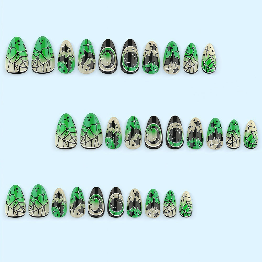 Creative Halloween Design Fake Nails Stornfield