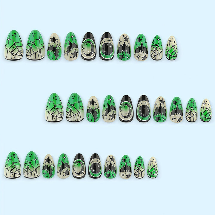 Creative Halloween Design Fake Nails Stornfield