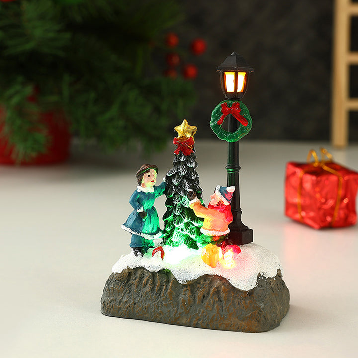 Nostalgic Christmas village scene Stornfield