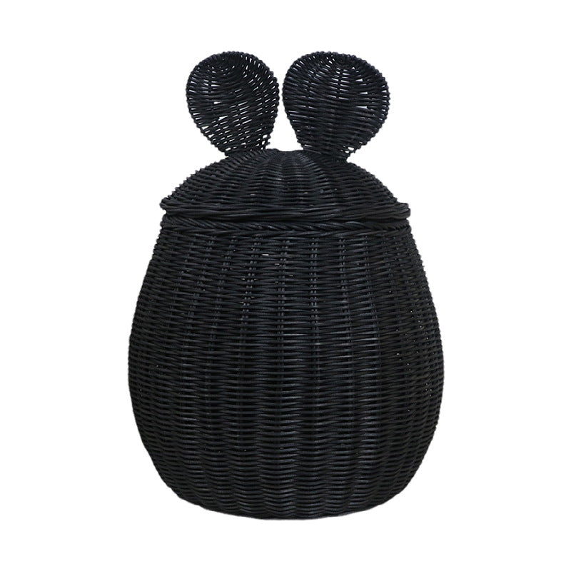Decorative Woven Storage Basket with Lid Stornfield