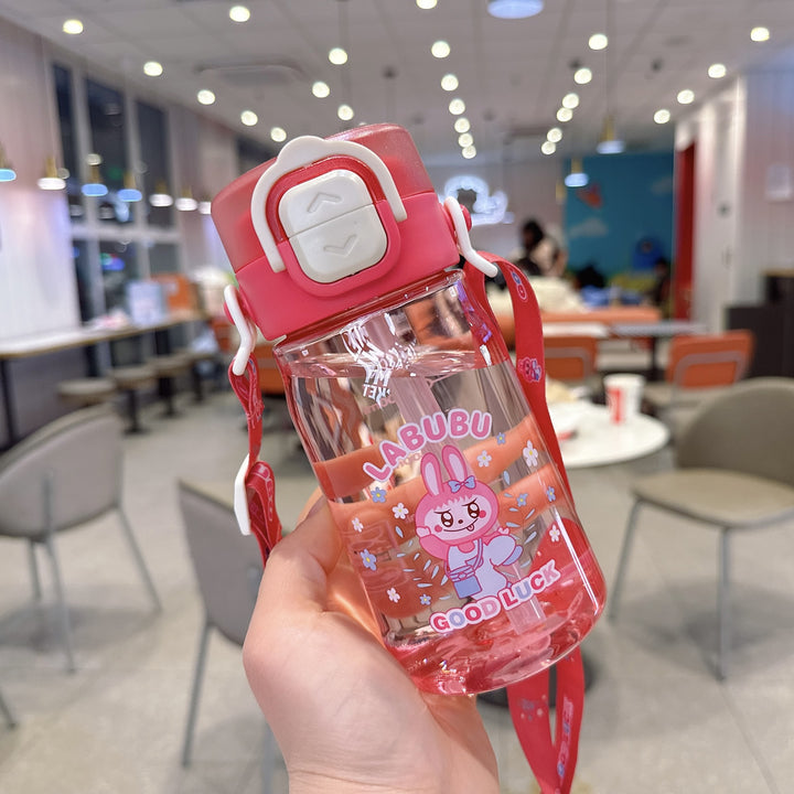 Women's Child-Safe Water Bottle with Practical Silicone Strap Stornfield