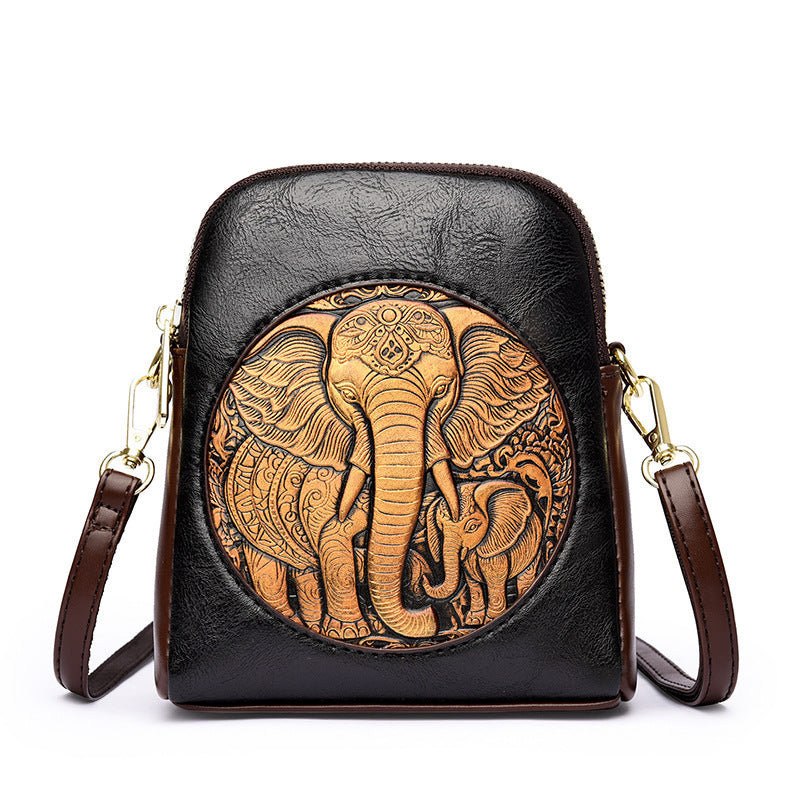 Artisan Embossed Crossbody Bag