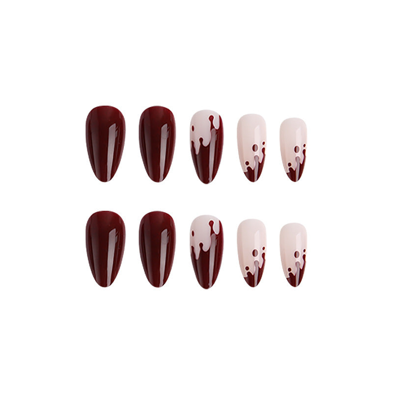 Artful Nail Tips with Drop Design Stornfield