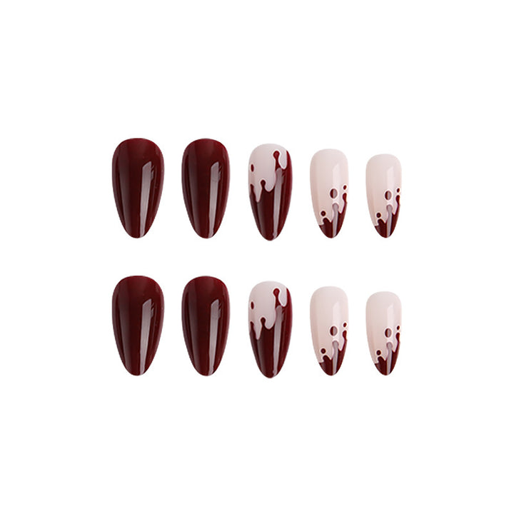 Artful Nail Tips with Drop Design Stornfield