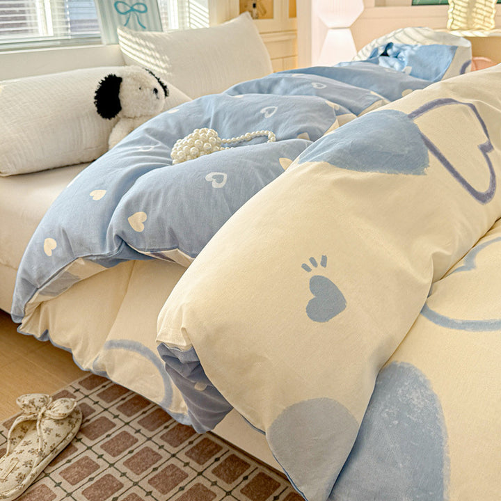 Children's Playful Floral Duvet Cover Set