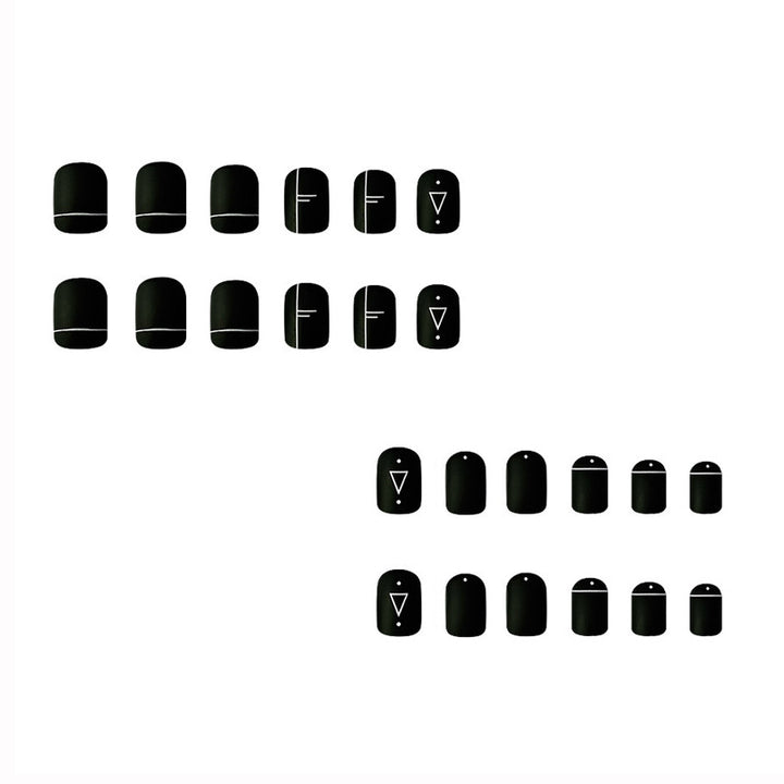 Artistic Geometric Nail Art Design Stornfield