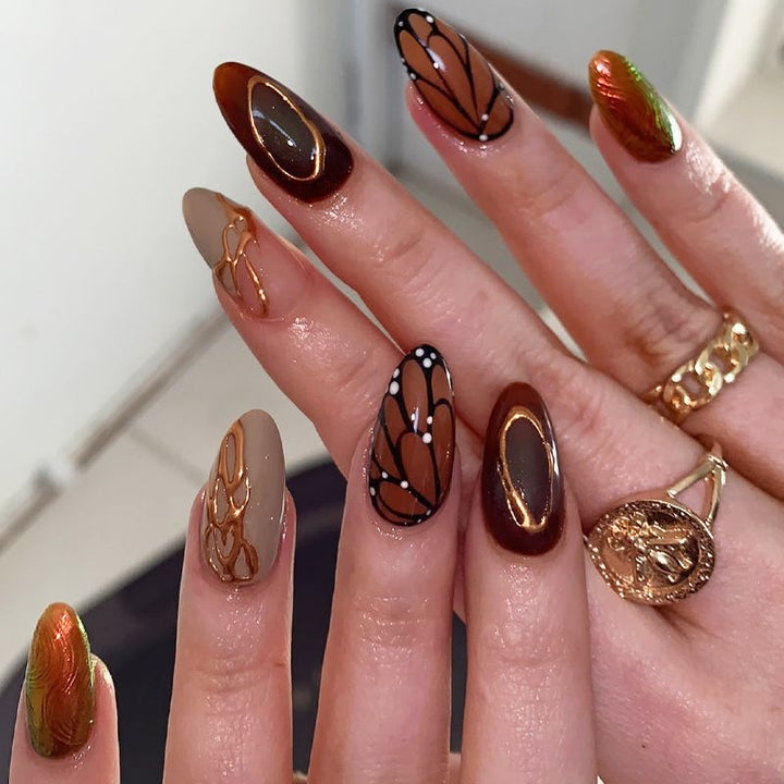 Creative nail design with artistic decorations Stornfield