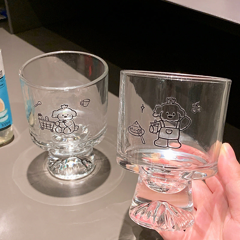 Drinking glass with lovingly designed animal motifs Stornfield