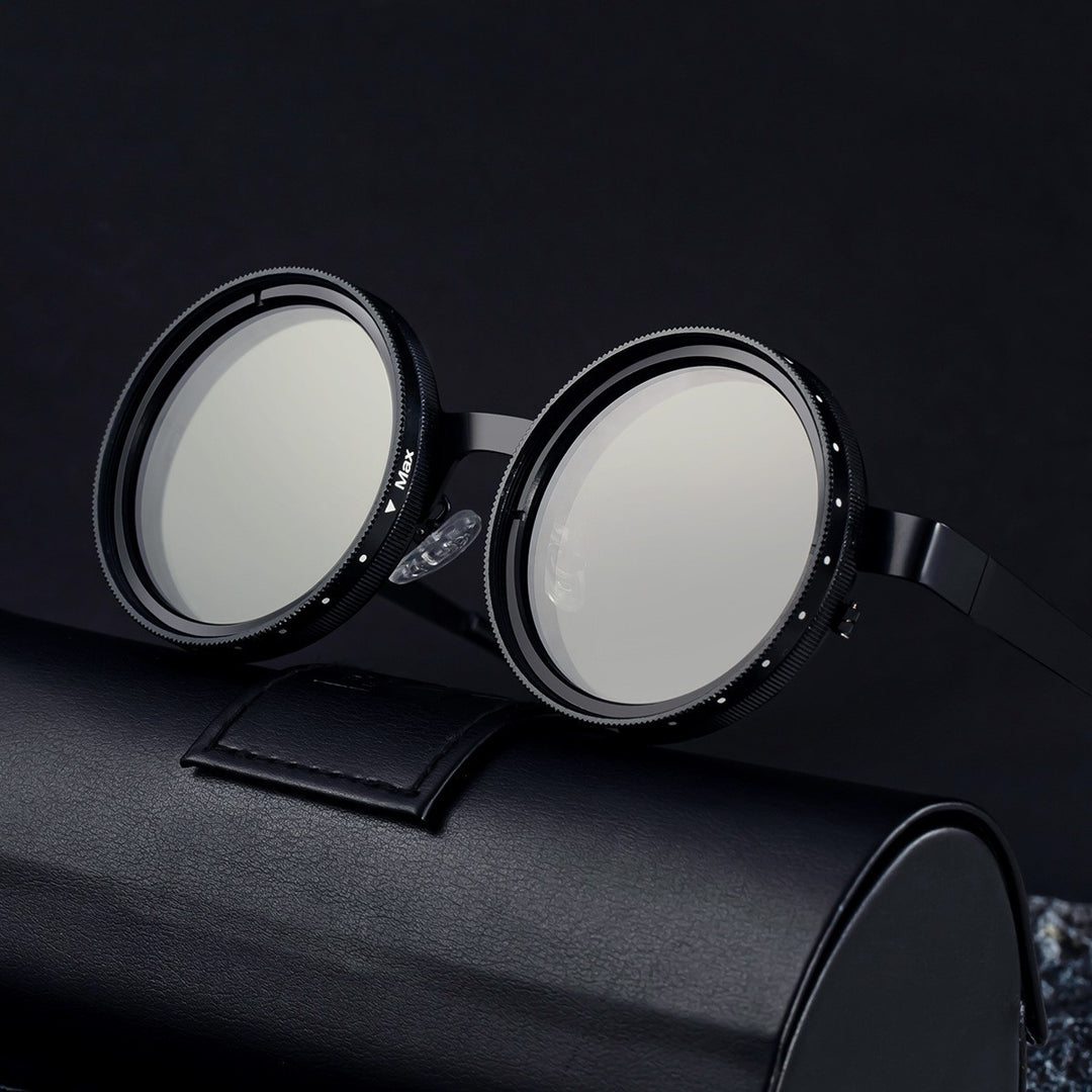 Ladies Round Retro Sunglasses with Distinctive Metal Frame Stornfield