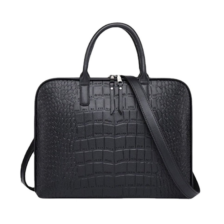 Elegant Laptop Bag in Luxurious Crocodile Look Stornfield