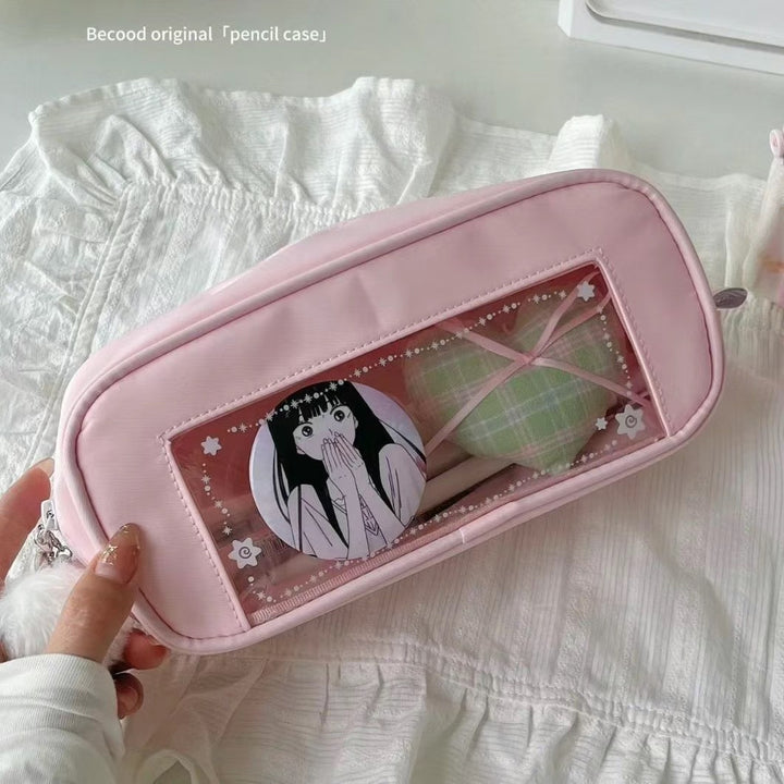 Clear Windowed Pencil Case