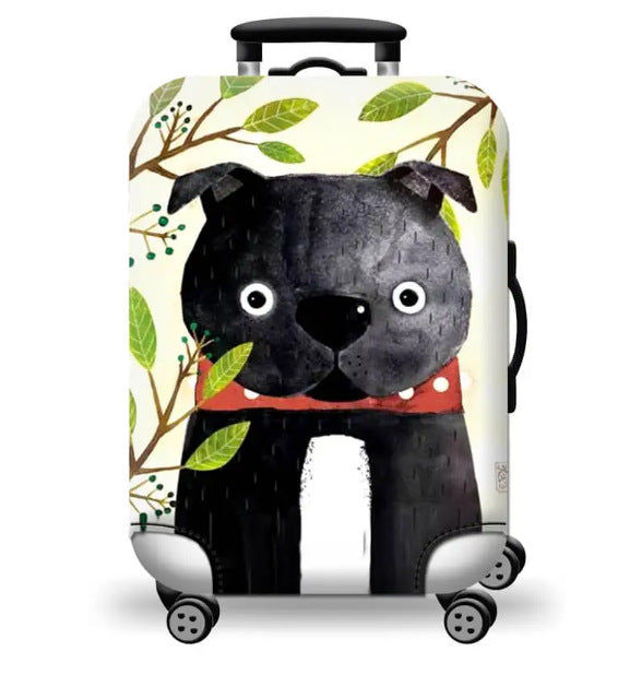 Unisex nan elastic suitcase cover with artistic marble print, shockproof fit and tear-resistant stretch material Stornfield