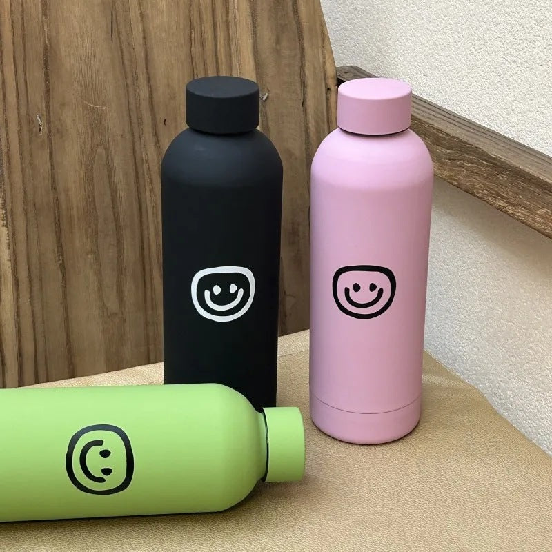 Women's insulated bottle with creative smiley design Stornfield