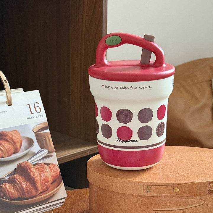 Ladies cheerful thermos with practical handle Stornfield