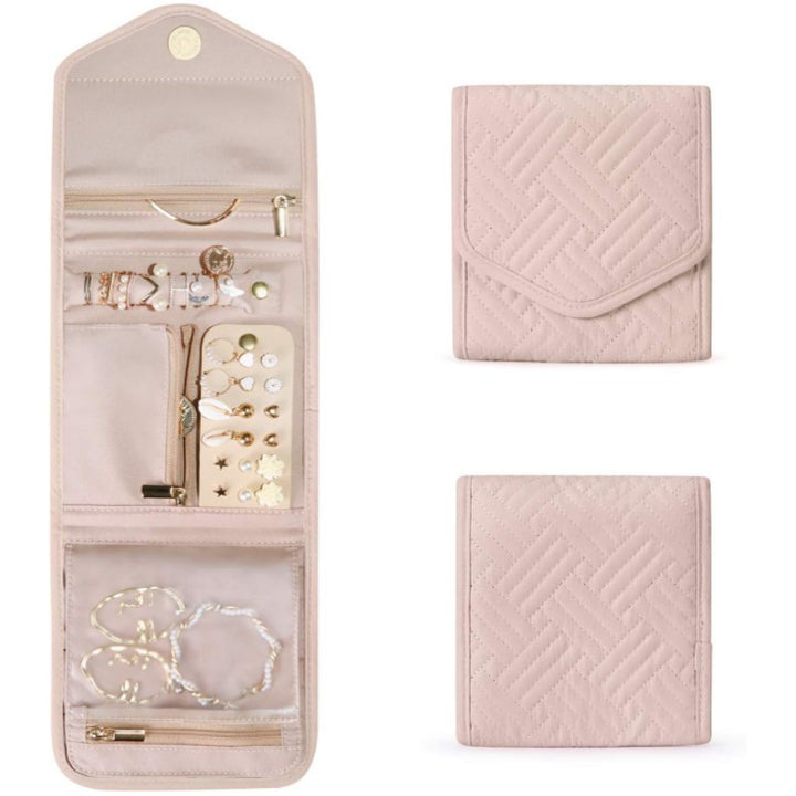 Cosmetic Organizer Bag with Foldable Design and Multiple Compartments Stornfield