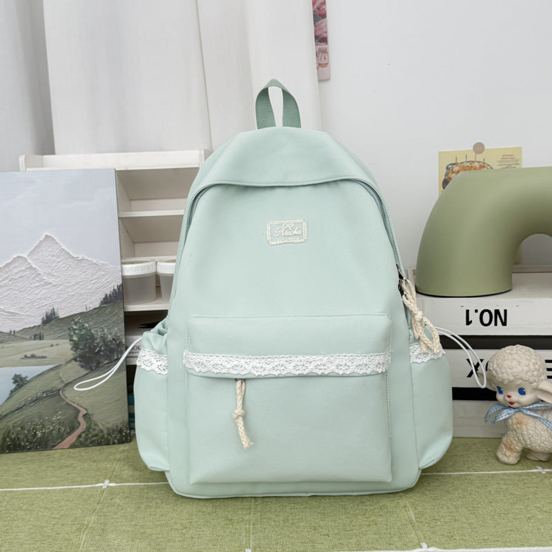 Adorable Lace-Trimmed Backpack Stornfield
