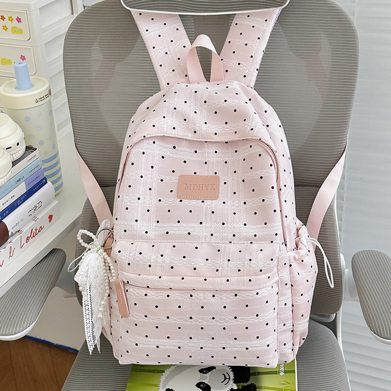 Compact Polka Dot Backpack Stornfield
