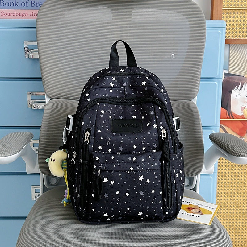 Star-Print Multi-Pocket Backpack Stornfield