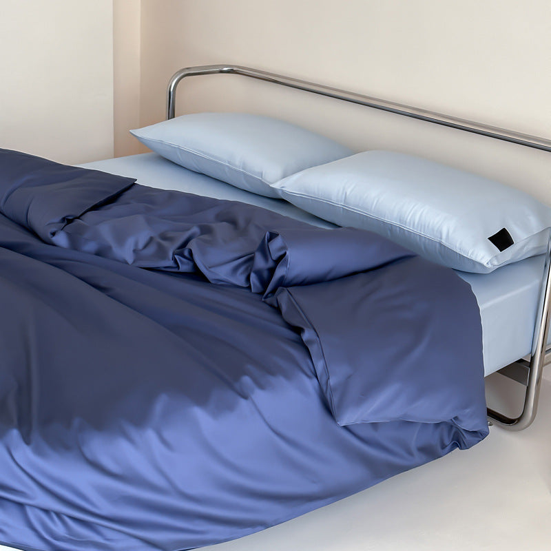 Luxury Cotton Sateen Duvet Cover Set with Envelope Pillowcases