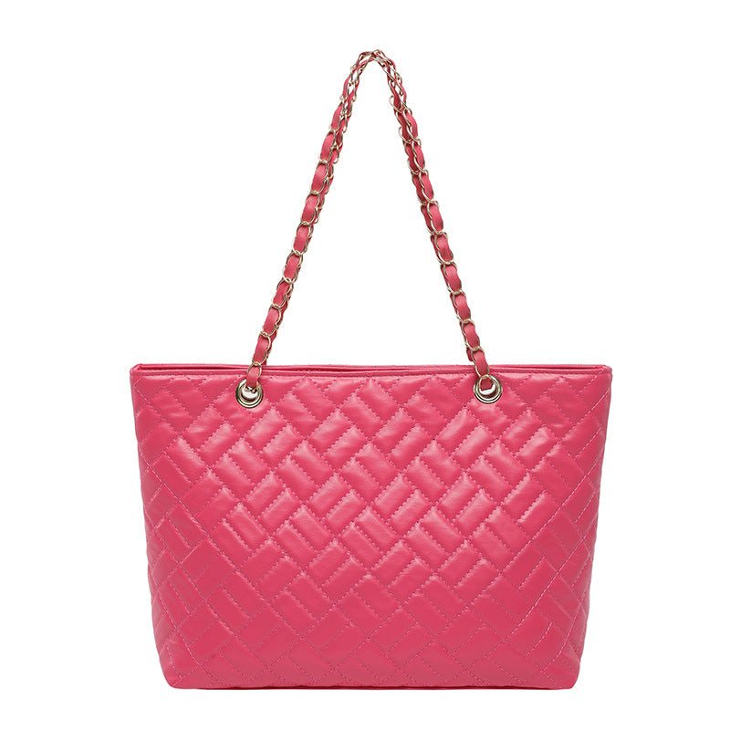 WoQuilted Tote Bag with Chain Handles Stornfield