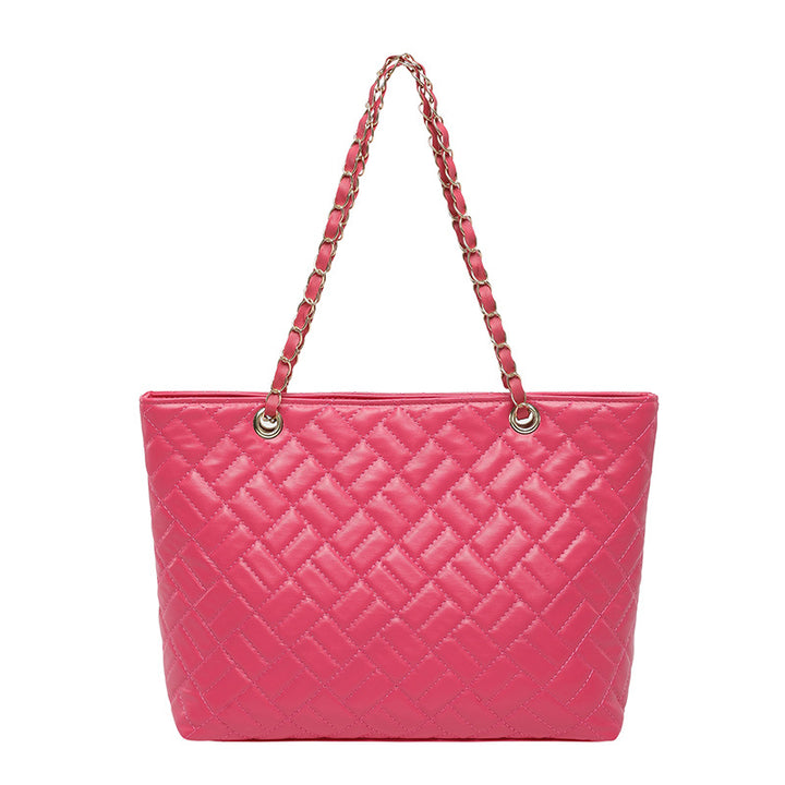 WoQuilted Tote Bag with Chain Handles Stornfield