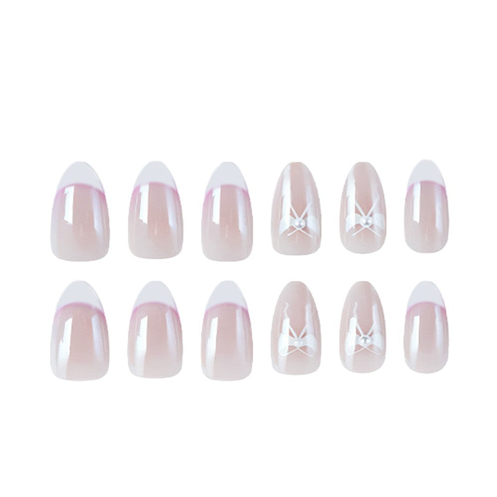 Elegant Floral French Tip Nail Enhancements Stornfield