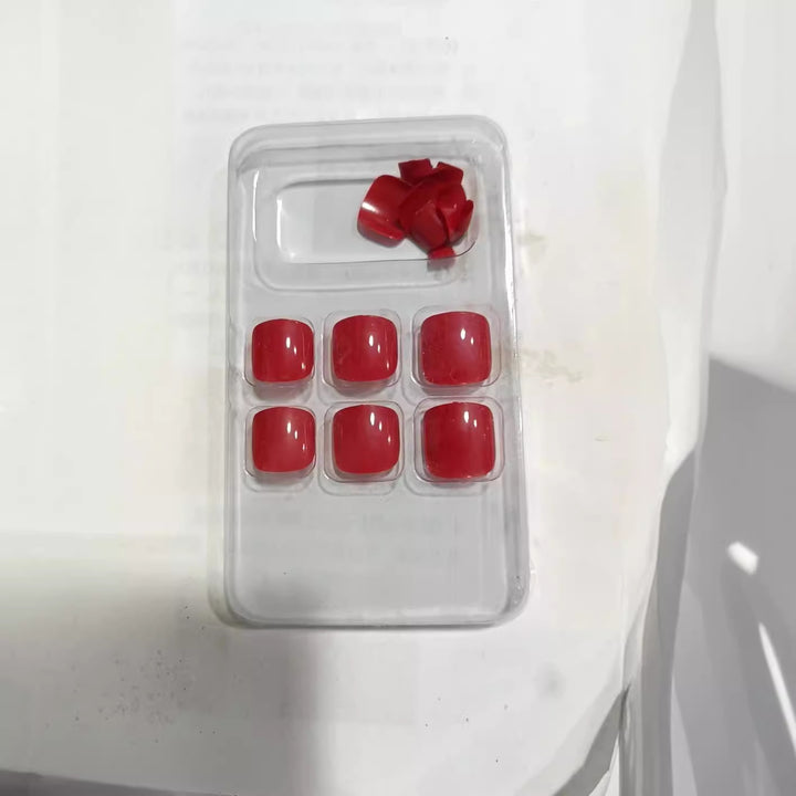 Premium Smooth Square Press-On Nail Set Stornfield