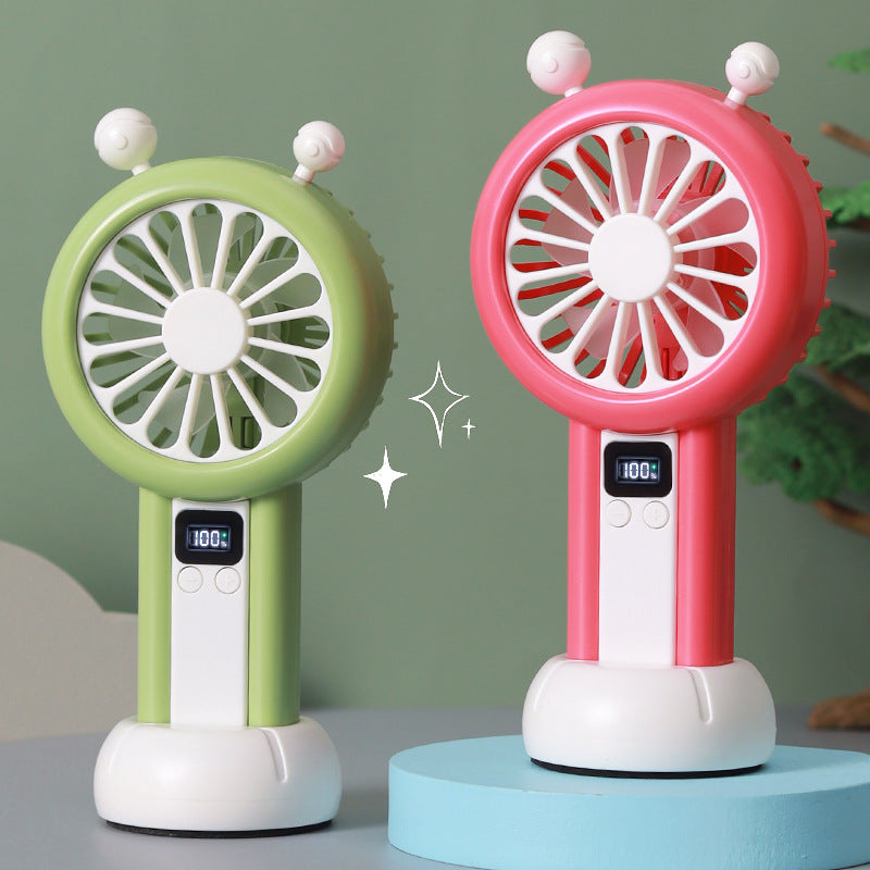 Unisex Portable USB Table Fan with Digital Speed Display Stornfield