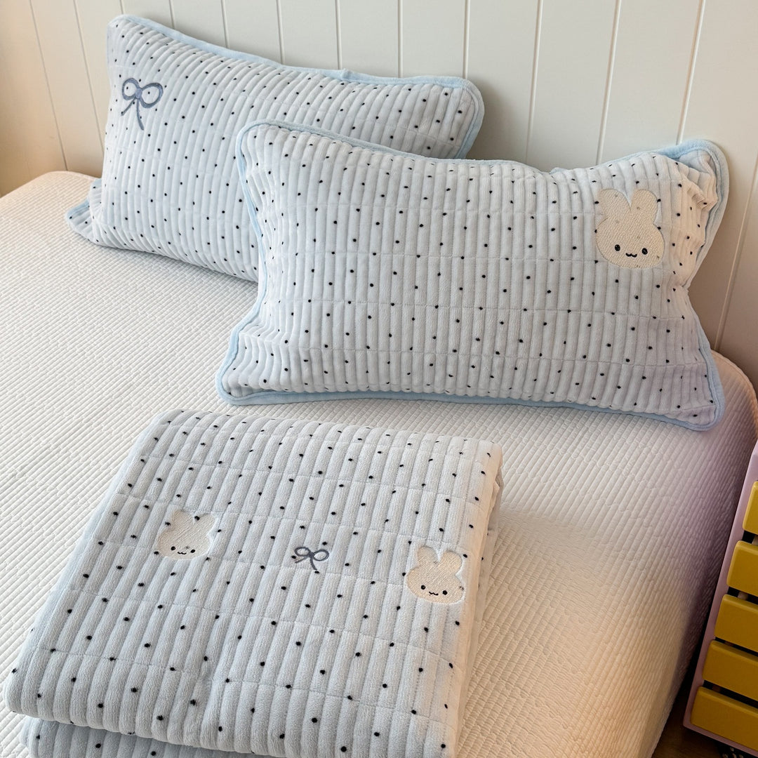 Cute Cartoon Animal Quilted Bedspread
