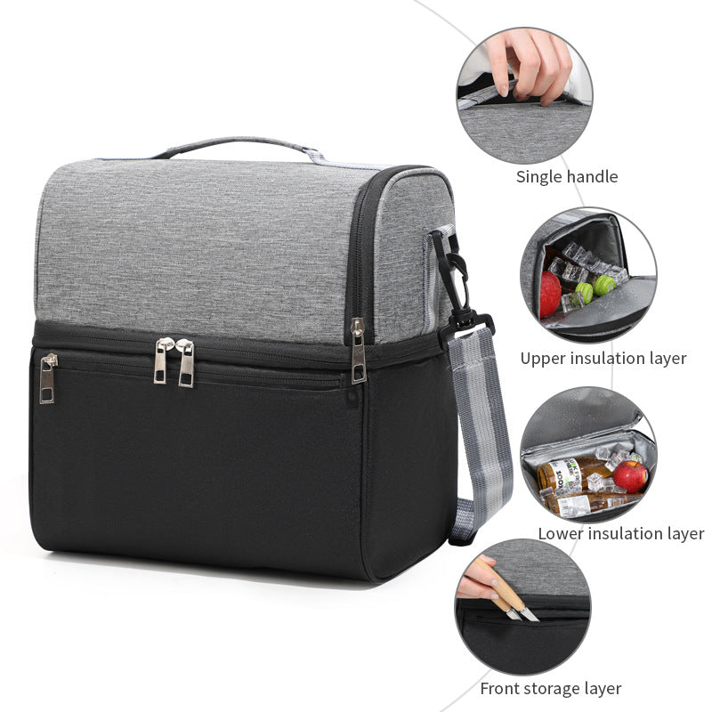 Insulated cooler bag with practical compartments Stornfield