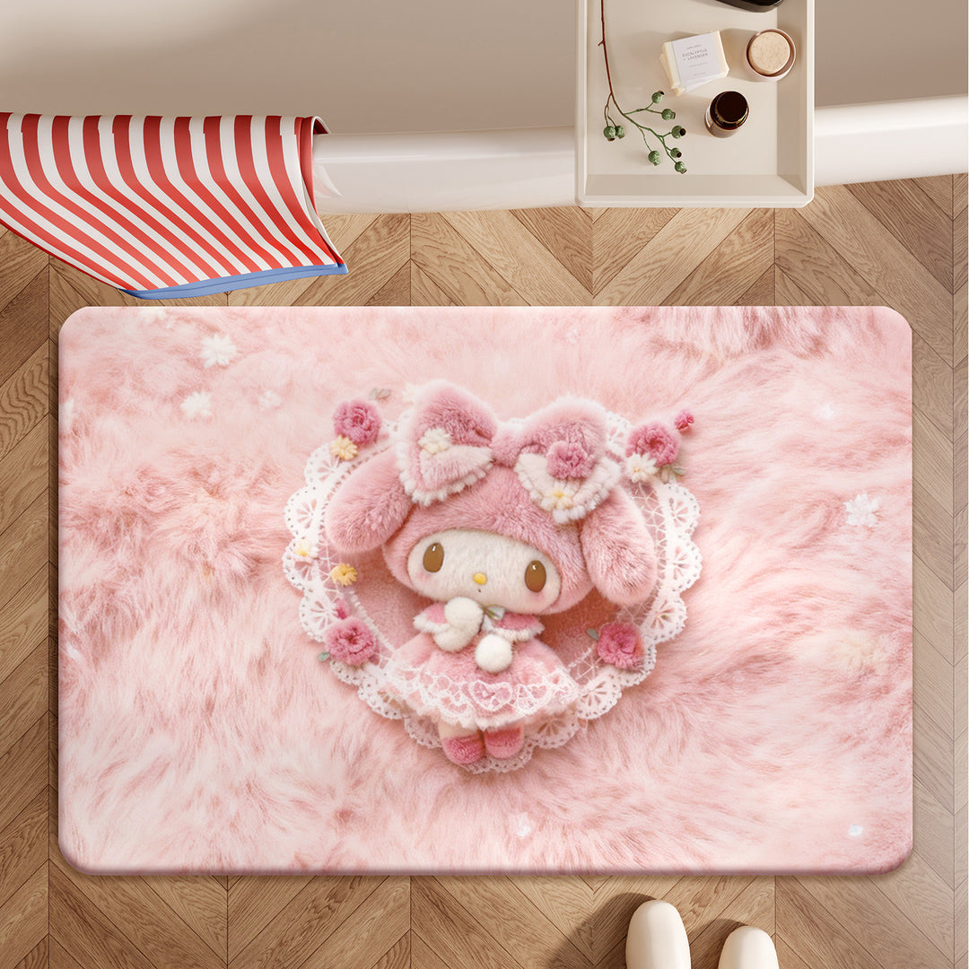 Cute Themed Plush Bath Mat