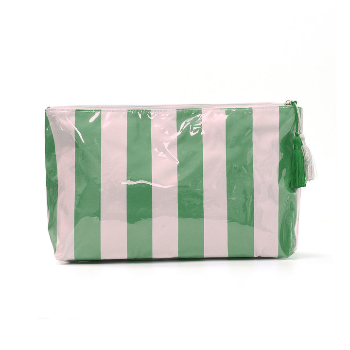 Cosmetic pouch with practical zipper and colorful checkered pattern Stornfield