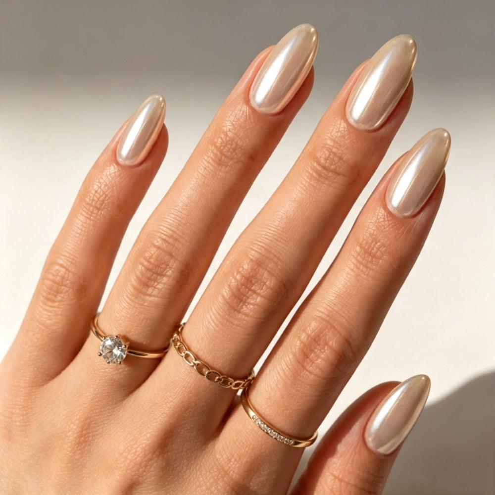 Artificial nails with high-gloss finish and elegant design Stornfield