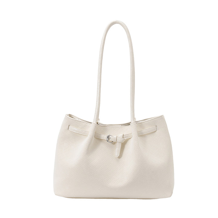 Textured Woven Tote Handbag