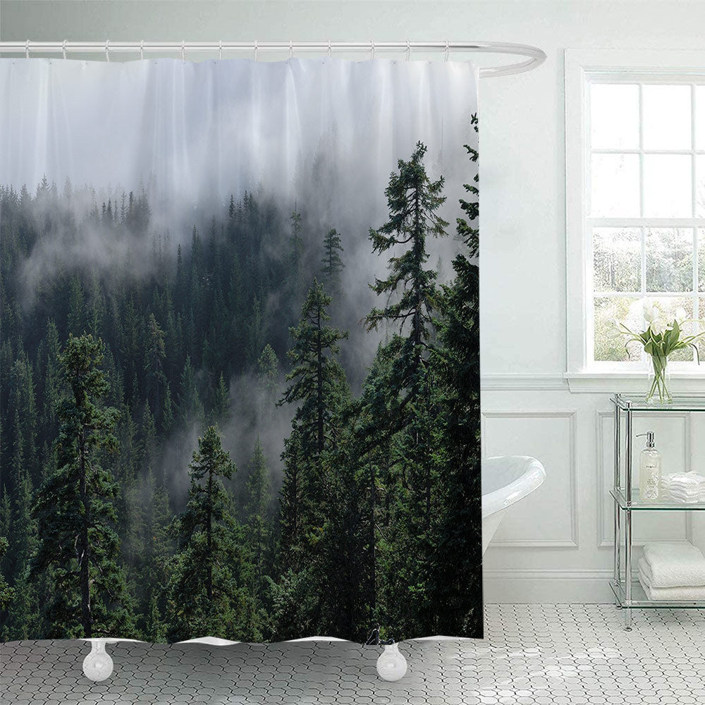 Forest Serenity Shower Curtain Stornfield