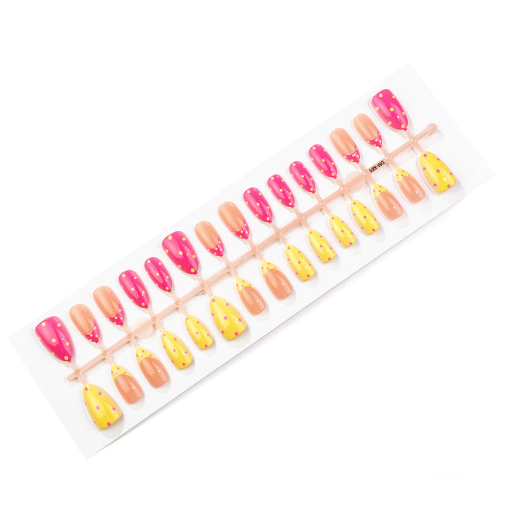 Artistic French Tip Press-On Nails Stornfield