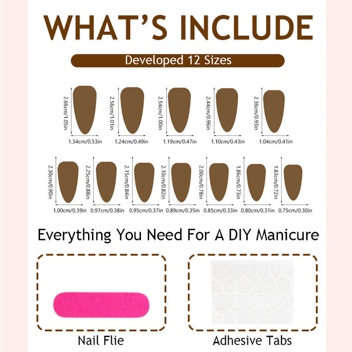 Artificial nail set with elegant floral design and luxurious accents Stornfield