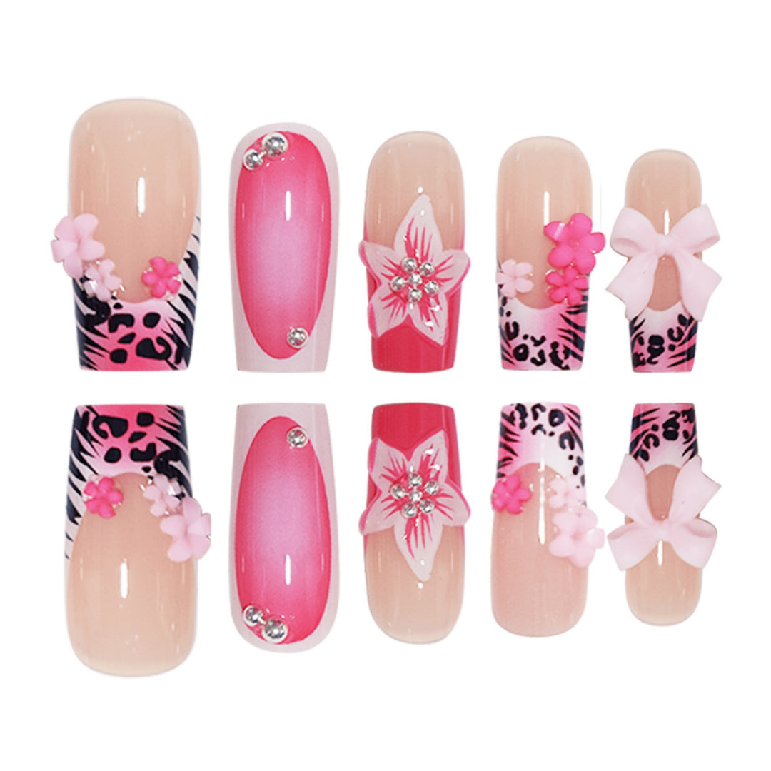 Artistic Floral Press-On Nail Art Set Stornfield