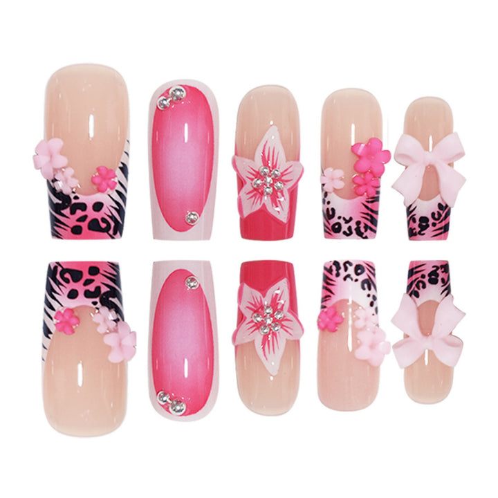 Artistic Floral Press-On Nail Art Set Stornfield