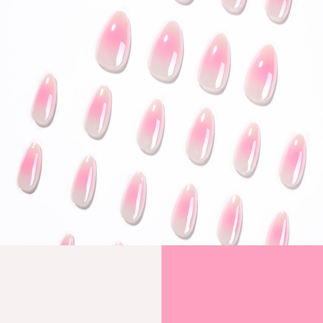 Artful nail extensions in elegant ombre design Stornfield