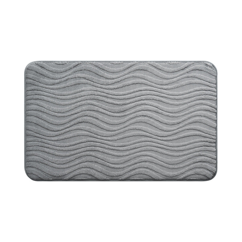 Abstract Wave Pattern Bathroom Mat Stornfield