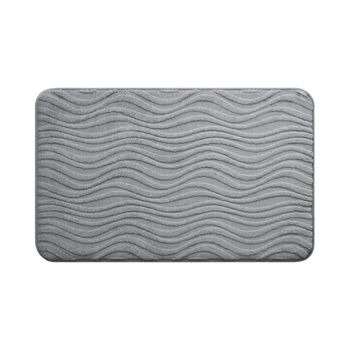 Abstract Wave Pattern Bathroom Mat Stornfield