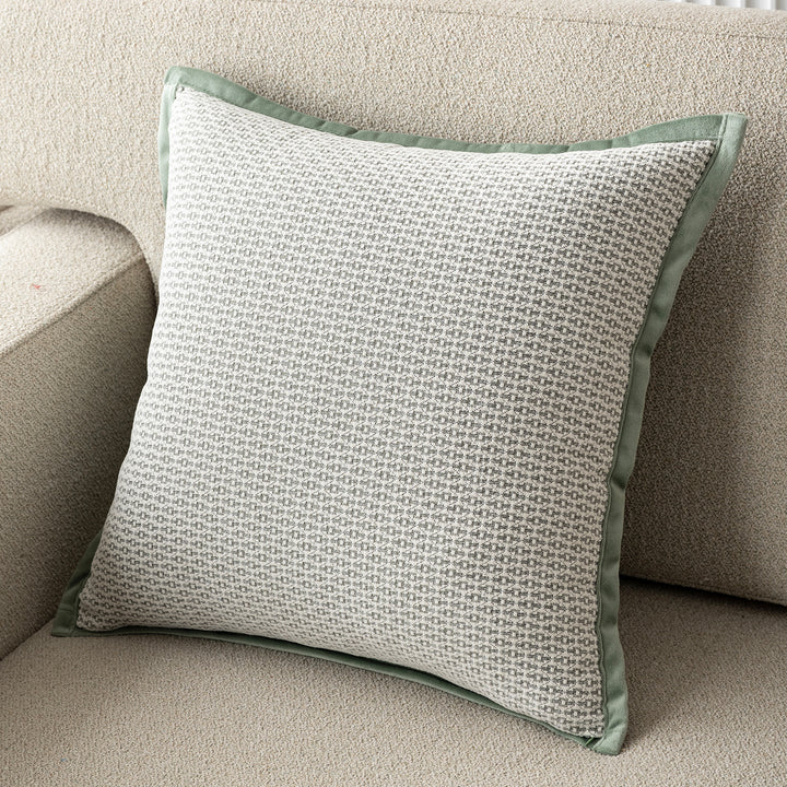 Embroidered Flower Motif Decorative Pillow