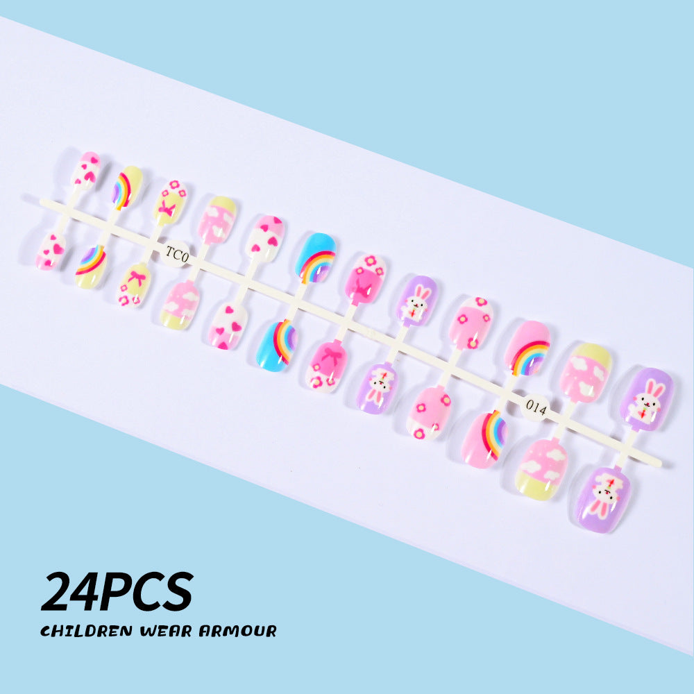 Children's Fun-Themed Press-On Nail Set Stornfield