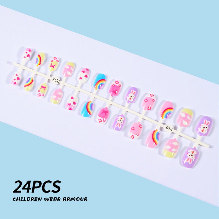 Children's Fun-Themed Press-On Nail Set Stornfield