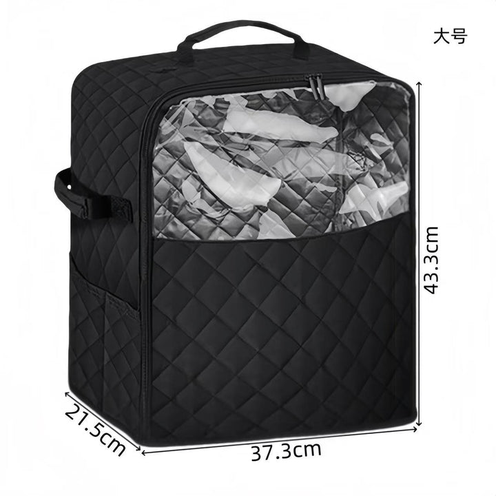 Women's shoe transport bag with transparent window and padded interior Stornfield