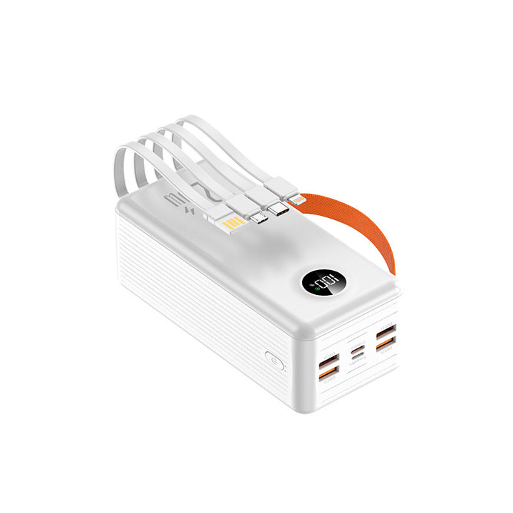 Portable power bank with integrated cable management and LCD display Stornfield