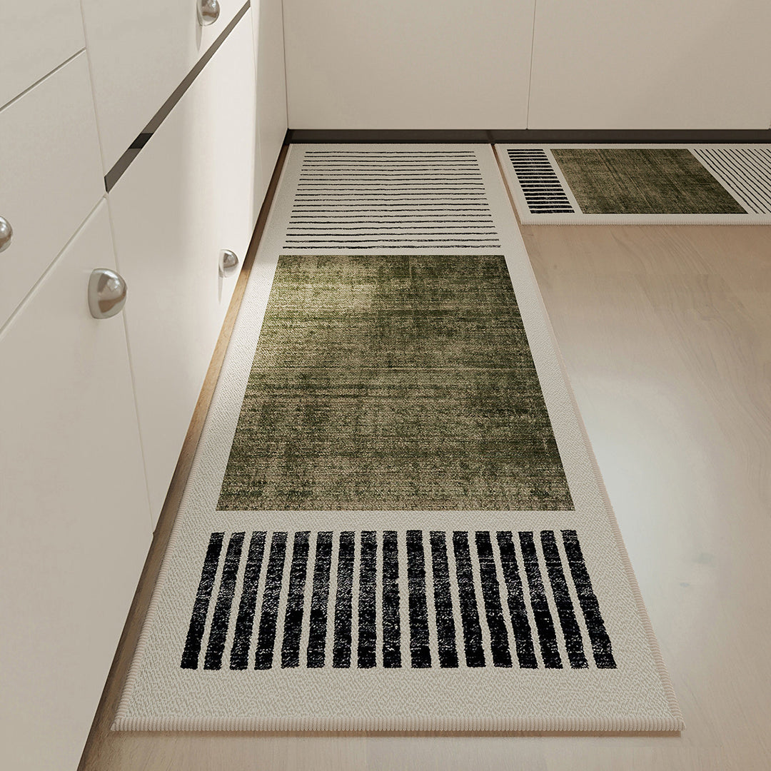 Geometric Pattern Kitchen Runner Mat