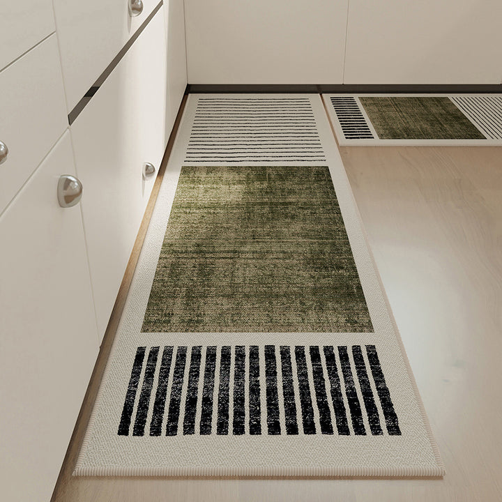 Geometric Pattern Kitchen Runner Mat